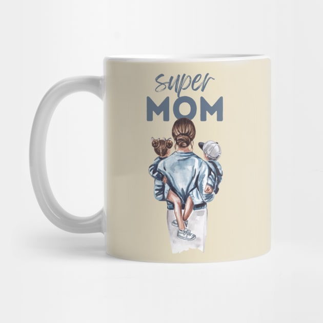 Super Mom by Tip Top Tee's